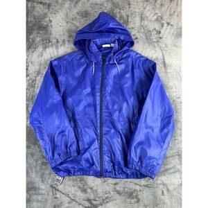 Vintage Stag‎ Sport by White Stag Windbreaker Jacket Blue Nylon XL Hong Kong 80s